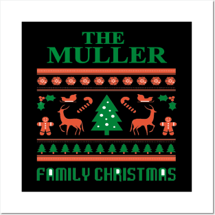 Family Christmas - Groovy Christmas MULLER family, Family Christmas T-shirt, Pjama T-shirt Posters and Art
